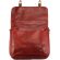 Δερματινη Τσαντα Ταχυδρομου Palmira Firenze Leather 7605 Σκουρο Κόκκινο
