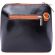 Δερματινο Τσαντακι Ωμου Dalida Firenze Leather 201 Μαύρο/Μπεζ