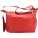 Δερμάτινη Τσάντα Ώμου Iolanda Firenze Leather 9007 Κόκκινο