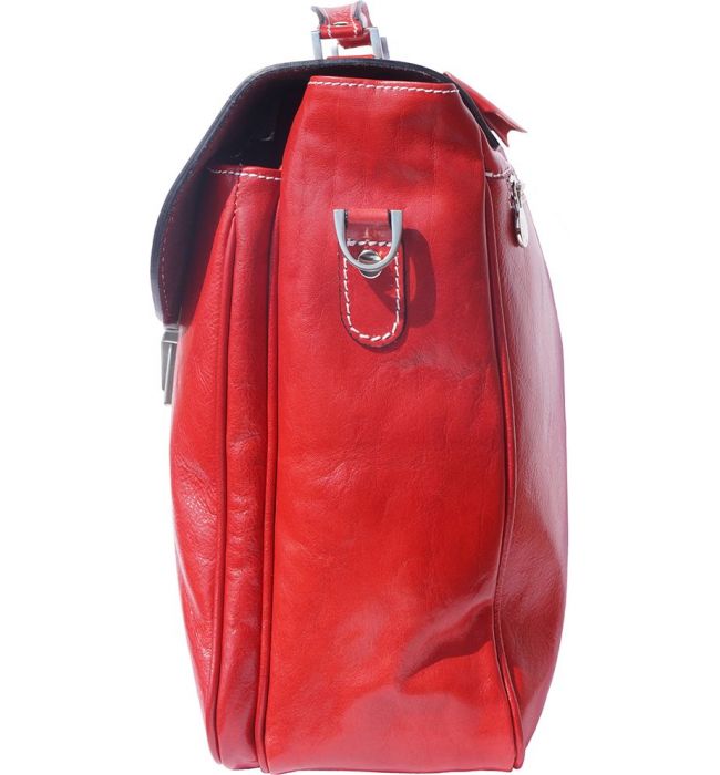 Δερματινος Χαρτοφυλακας Andrea Firenze Leather 7626 Κόκκινο