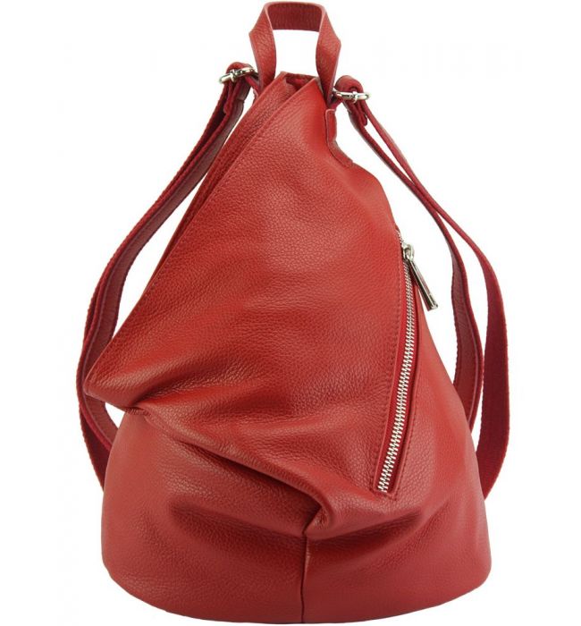 Δερμάτινη Τσάντα Πλάτης Clapton Firenze Leather 9200 Κόκκινο