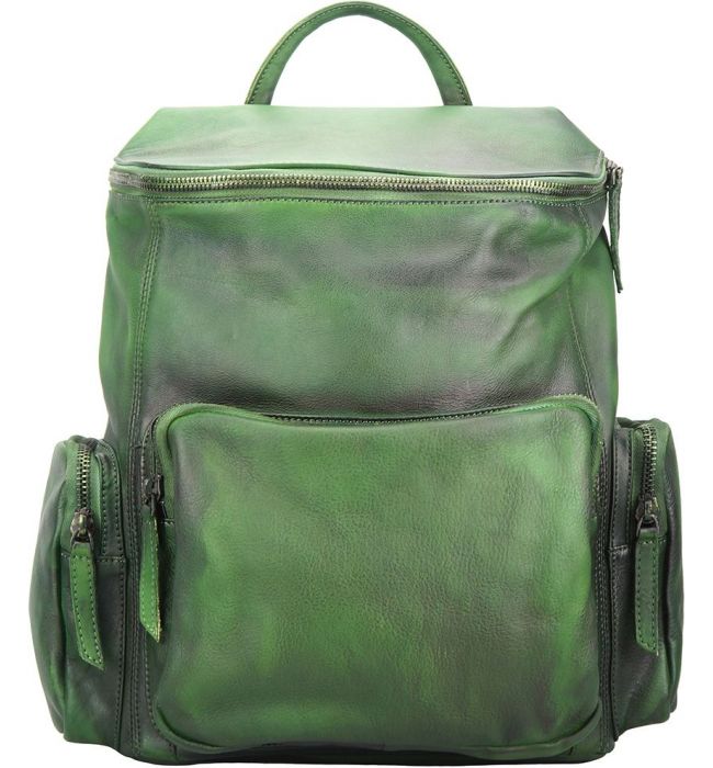 Δερμάτινη Τσάντα Πλάτης Michael Firenze Leather 68031 Σκουρο Πρασινο