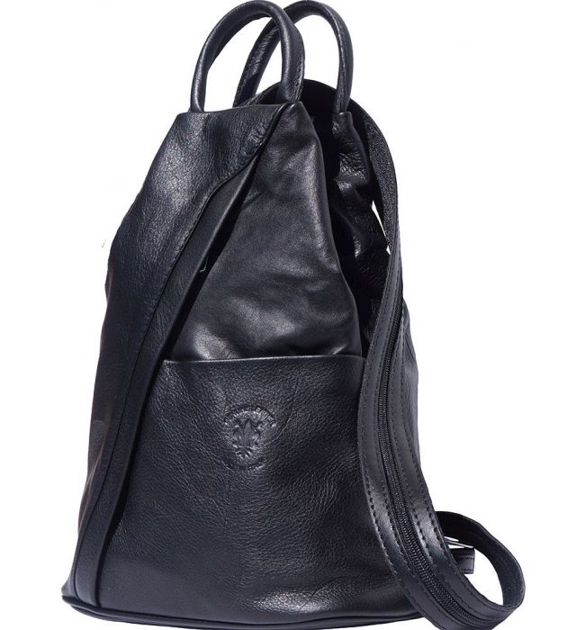 Γυναικειο Δερματινο Backpack Vanna Firenze Leather 2061 Μαύρο