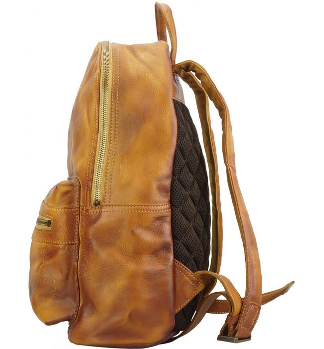 Δερμάτινη Τσάντα Πλάτης Josh Firenze Leather 68028 Μπεζ