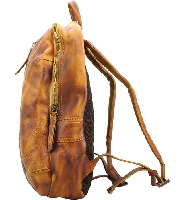 Δερμάτινη Τσάντα Πλάτης Armando Firenze Leather 68029 Μπεζ
