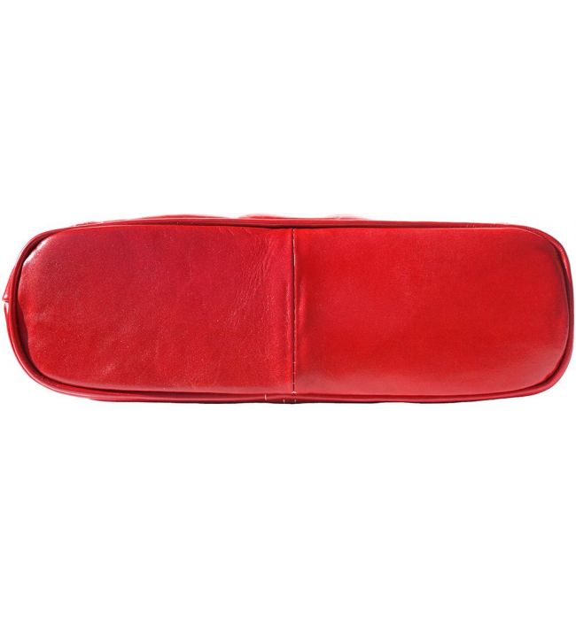 Δερμάτινη Τσαντα Ωμου Ludovica Firenze Leather 215 Σκουρο Κόκκινο