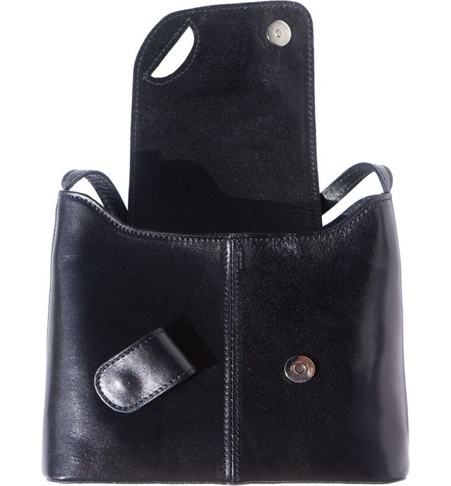 Γυναικεια Τσαντα Ωμου Firenze Leather 209 Μαύρο