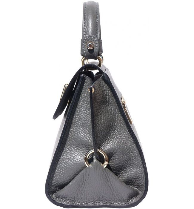 Δερμάτινη Τσάντα Χειρός Sofia Firenze Leather 9134 Γκρι