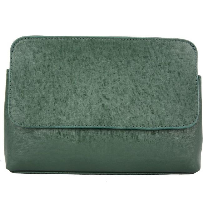 Τσαντακι Φακελος Δερματινο Firenze Leather 6145 Σκουρο Πρασινο