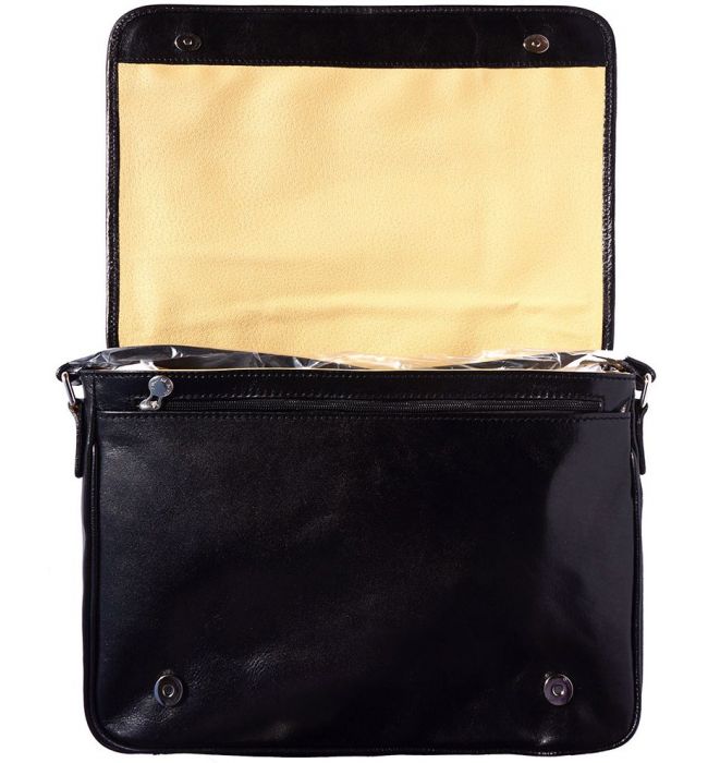 Δερμάτινη Τσάντα Ταχυδρόμου Firenze Leather 6548 Μαύρο