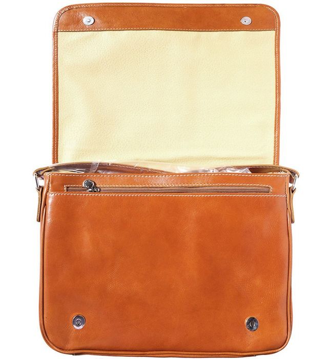 Δερμάτινη Τσάντα Ταχυδρόμου Firenze Leather 6548 Μπεζ