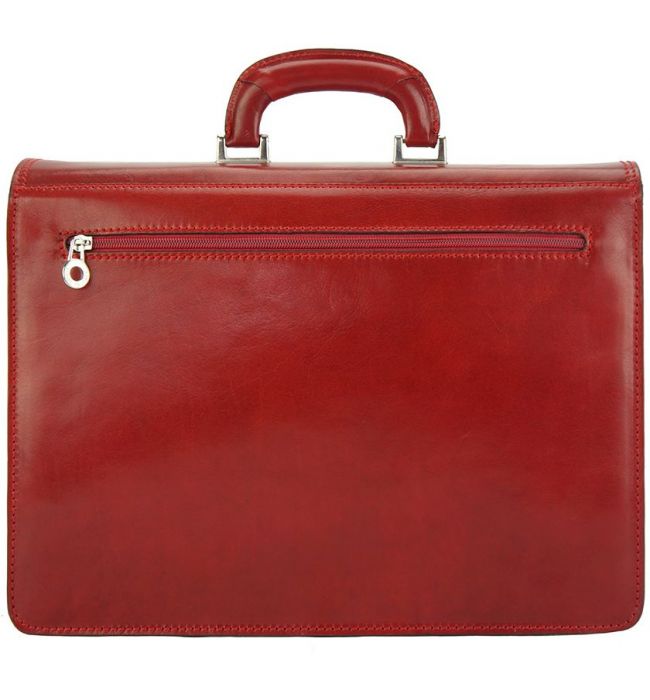 Δερματινος Χαρτοφυλακας Corrado Firenze Leather 7631 Κόκκινο