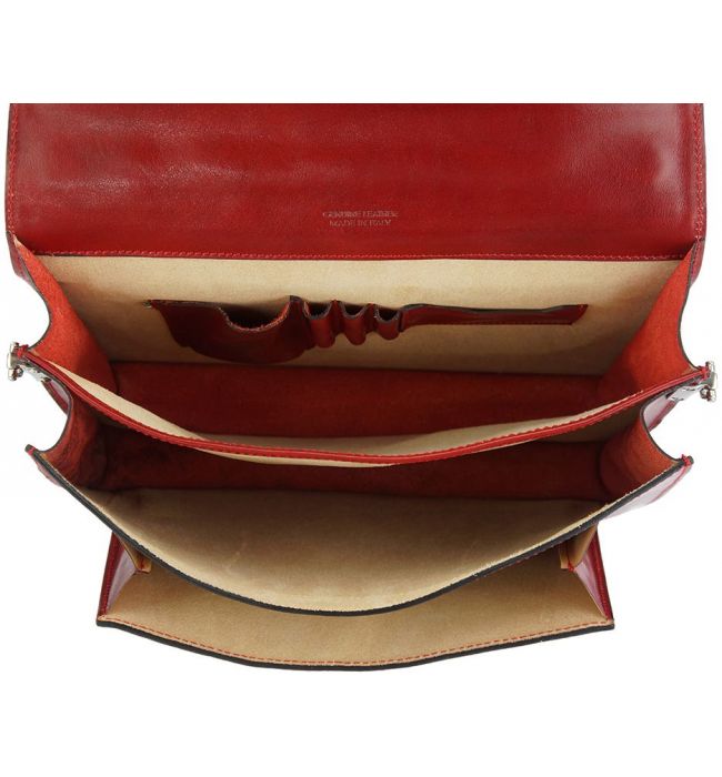 Δερματινος Χαρτοφυλακας Mini Sergio Firenze Leather 7606 Κόκκινο