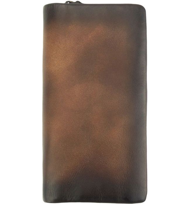 Γυναικειο Δερματινο Πορτοφολι Boris Firenze Leather 53514 Σκουρο Καφε