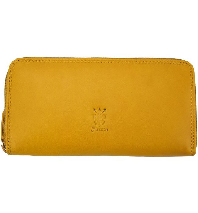 Δερματινο Γυναικειο Πορτοφολι Firenze Leather PF086 Κιτρινο