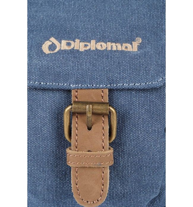 Τσαντάκι Ωμου 19cm με Αγκράφα Vintage Diplomat Tr21 Denim