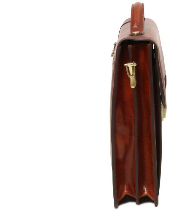 Ανδρικό Τσαντάκι Δερμάτινο David L TL141424 Καφέ σκούρο Tuscany Leather
