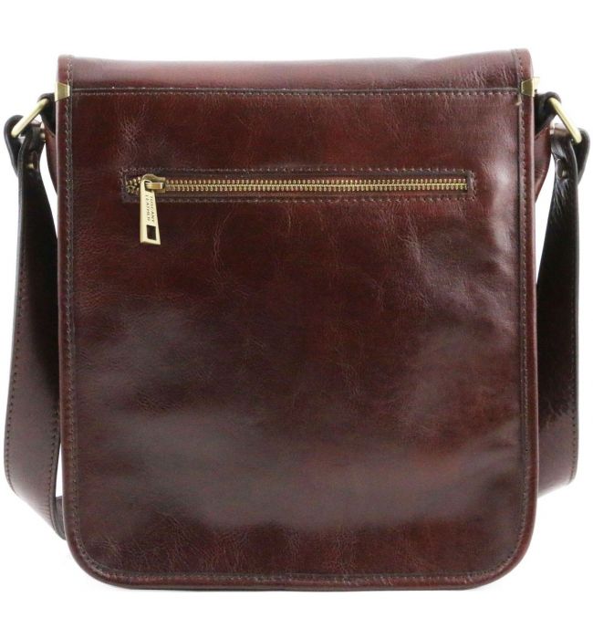 Ανδρικό Τσαντάκι Δερμάτινο Messenger TL141255 Καφέ Tuscany Leather