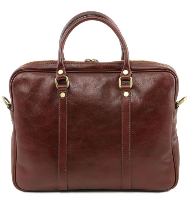 Γυναικεία Τσάντα Laptop 15.6" Δερμάτινη Prato TL141283 Καφέ Tuscany Leather