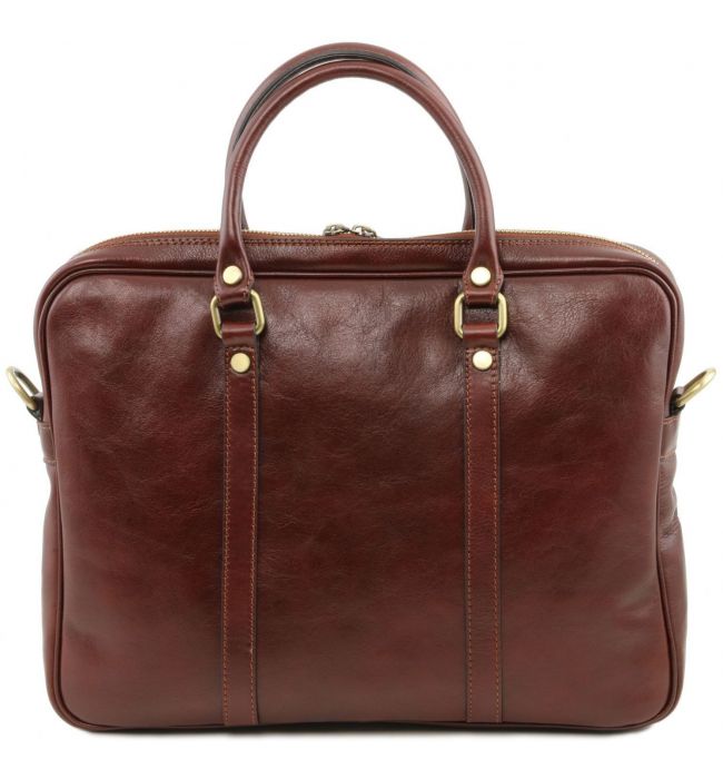 Γυναικεία Τσάντα Laptop 15.6" Δερμάτινη Prato TL141283 Κόκκινο Tuscany Leather