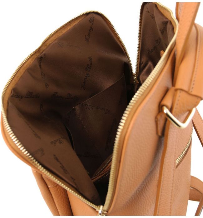 Γυναικεία Τσάντα Πλάτης - Ώμου Δερμάτινη TL141682 Κονιάκ Tuscany Leather