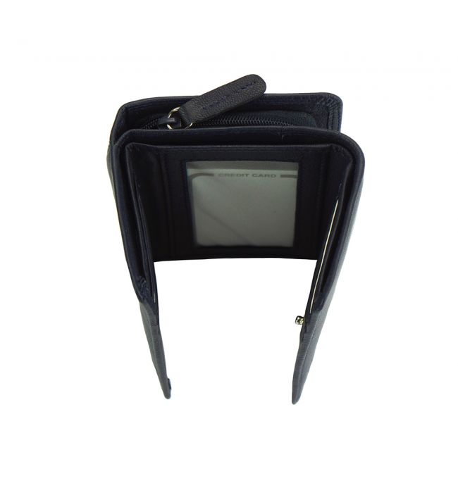 Δερμάτινο Πορτοφόλι Rina Firenze Leather PF060 Σκούρο Μπλε
