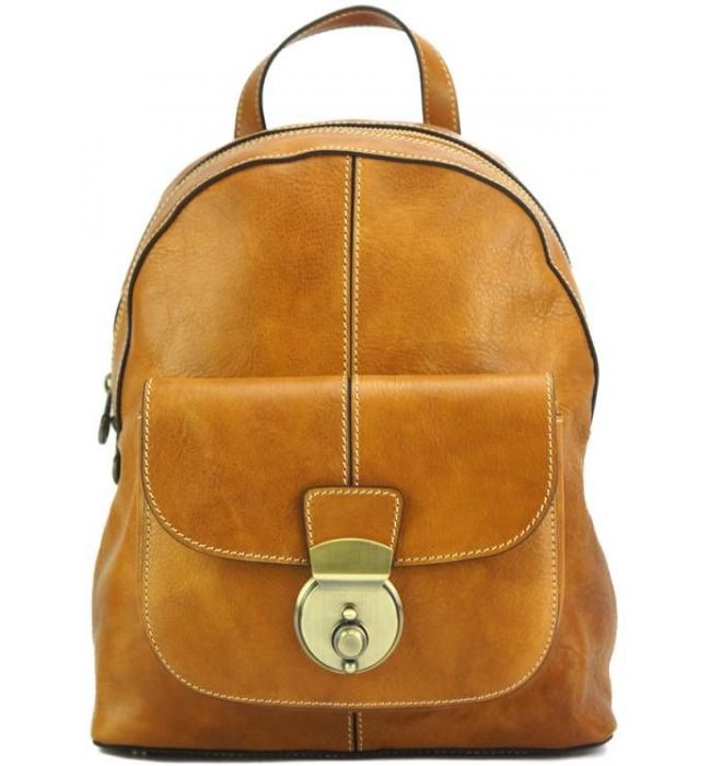 Δερμάτινο Backpack Discovery Firenze Leather 7400 Tan