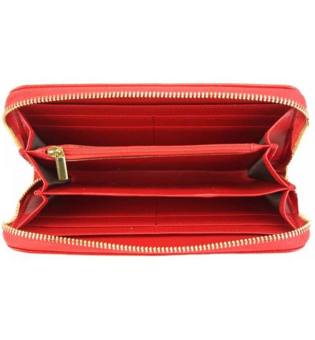 Δερμάτινο Πορτοφόλι Zippy D Firenze Leather PF906 Κόκκινο