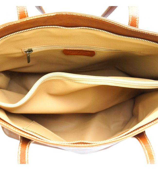 Δερμάτινη Τσάντα Ώμου Darcy Firenze Leather 6576 Tan