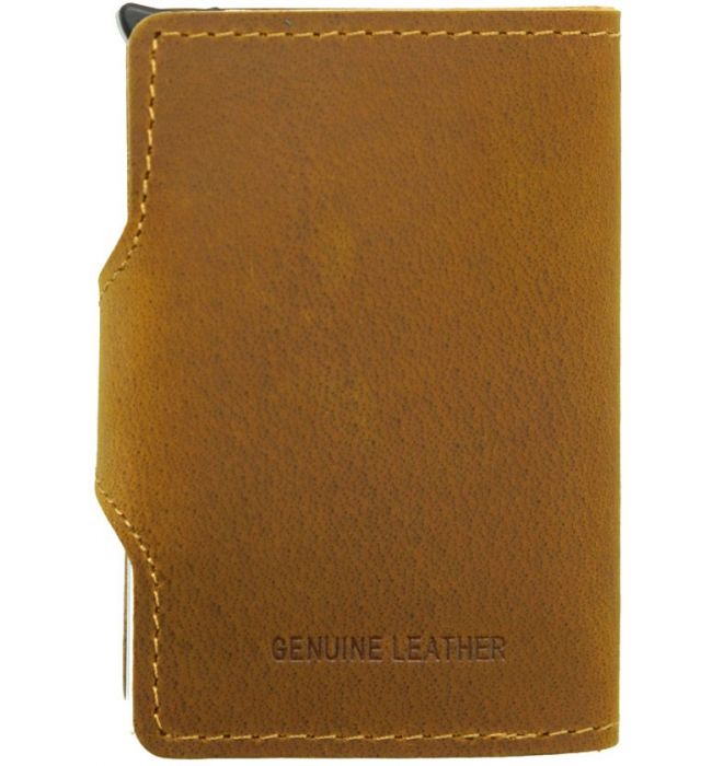 Θήκη Καρτών Δερμάτινη Elia Firenze Leather KB225 Tan