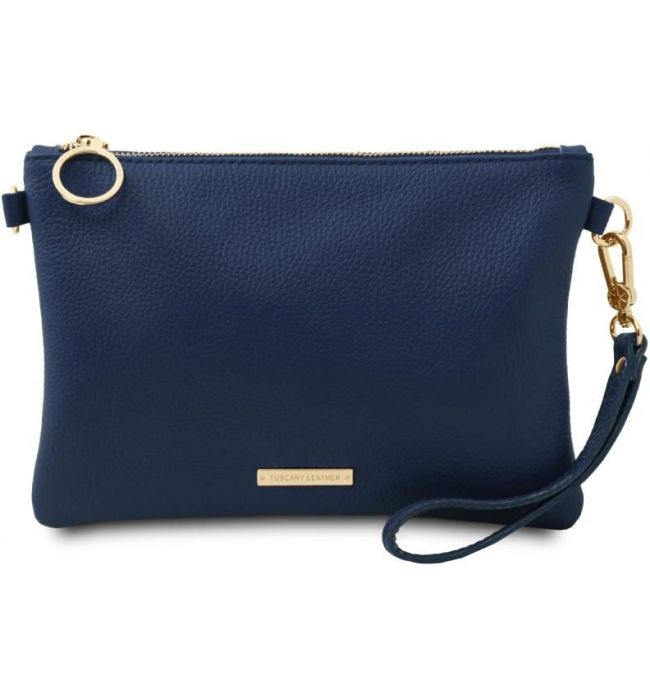 Γυναικείο Τσαντάκι Δερμάτινο Tuscany Leather TL142029 Μπλε σκούρο