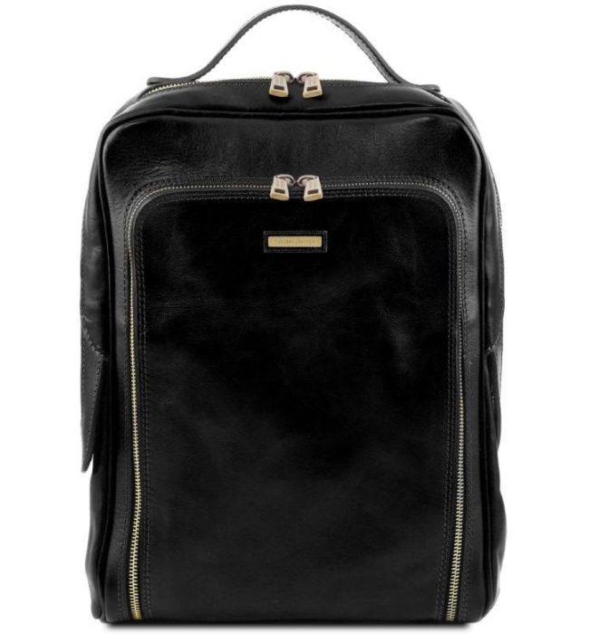 Ανδρική Τσάντα Πλάτης Δερμάτινη Bangkok 13.3 ίντσες Tuscany Leather TL141793 Μαύρο