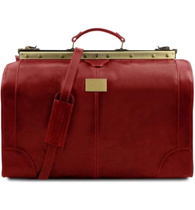 Ιατρική Τσάντα Δερμάτινη Madrid Large Tuscany Leather TL1022 Κόκκινο