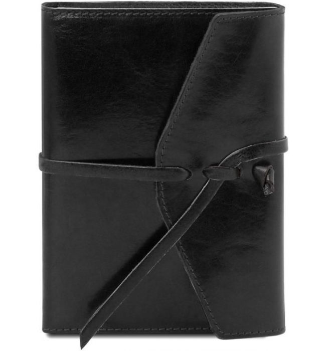 Σημειωματάριο Δερμάτινο Tuscany Leather TL142027 Μαύρο