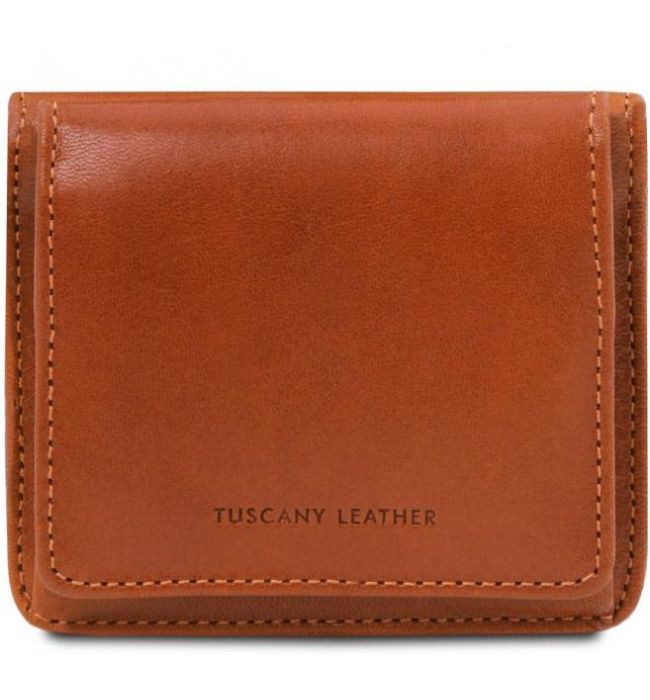 Unisex Πορτοφόλι Δερμάτινο Tuscany Leather TL142059 Μελί