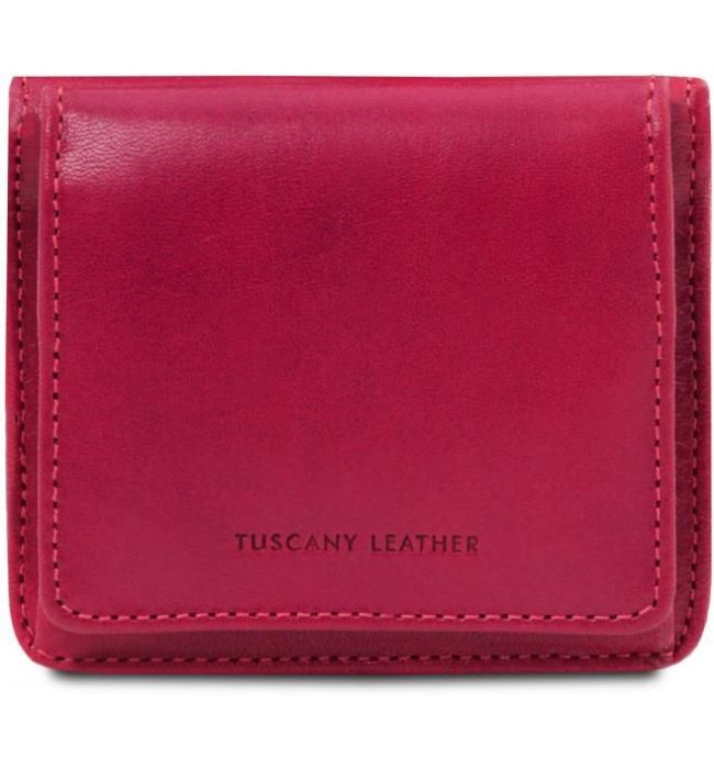Unisex Πορτοφόλι Δερμάτινο Tuscany Leather TL142059 Φούξια