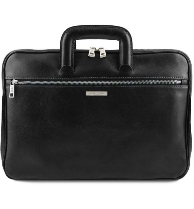 Επαγγελματική Τσάντα Δερμάτινη Caserta Tuscany Leather TL142070 Μαύρο