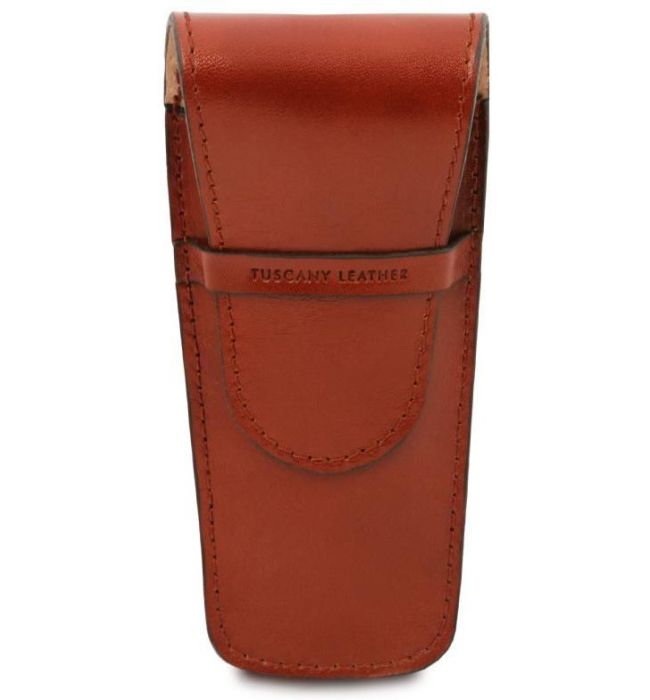 Δερμάτινη θήκη για στυλό ή πένα διπλή Tuscany Leather TL142130 Μελί