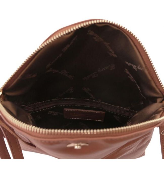 Γυναικείο Τσαντάκι Δερμάτινο TL Young Bag Tuscany Leather TL141153 Κανελί