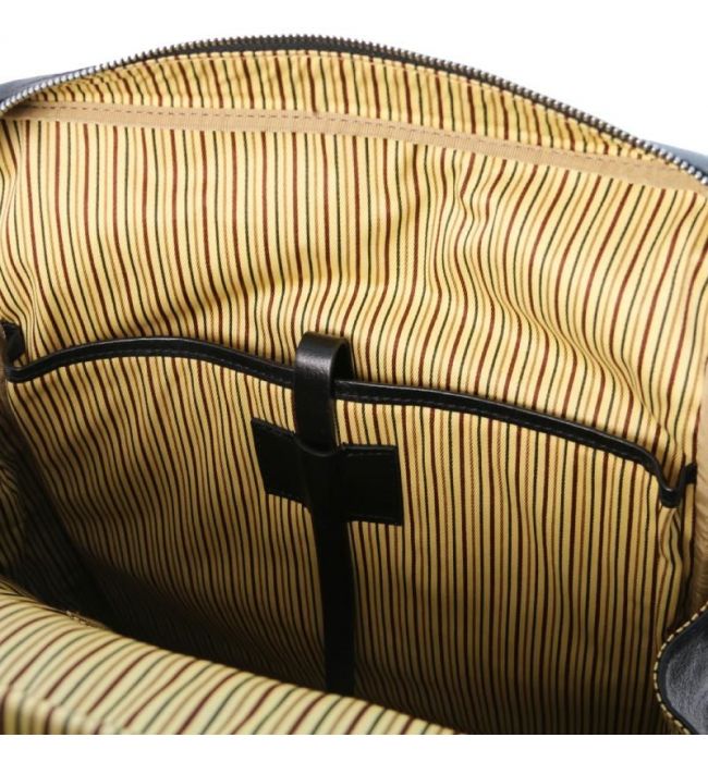Ανδρική Τσάντα Πλάτης Δερμάτινη Bangkok 17 ίντσες Tuscany Leather TL141987 Μαύρο