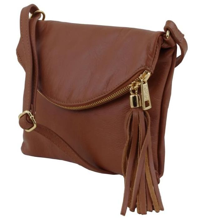 Γυναικείο Τσαντάκι Δερμάτινο TL Young Bag Tuscany Leather TL141153 Κανελί