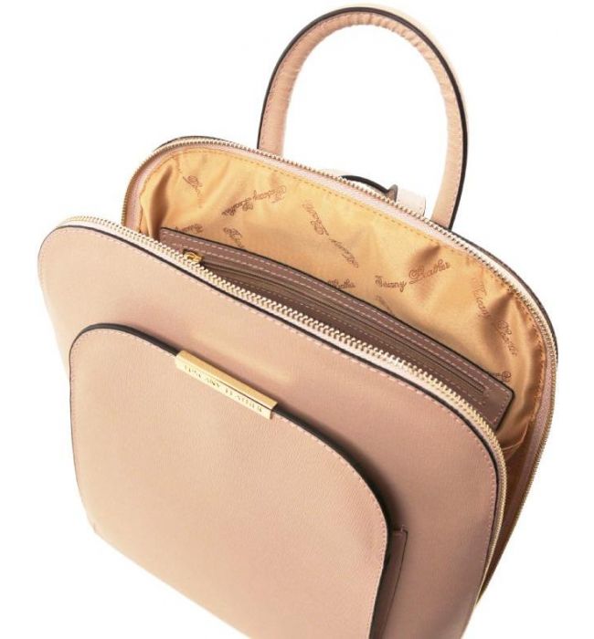 Τσάντα Πλάτης Δερμάτινη TL Bag Tuscany Leather TL141631 Nude