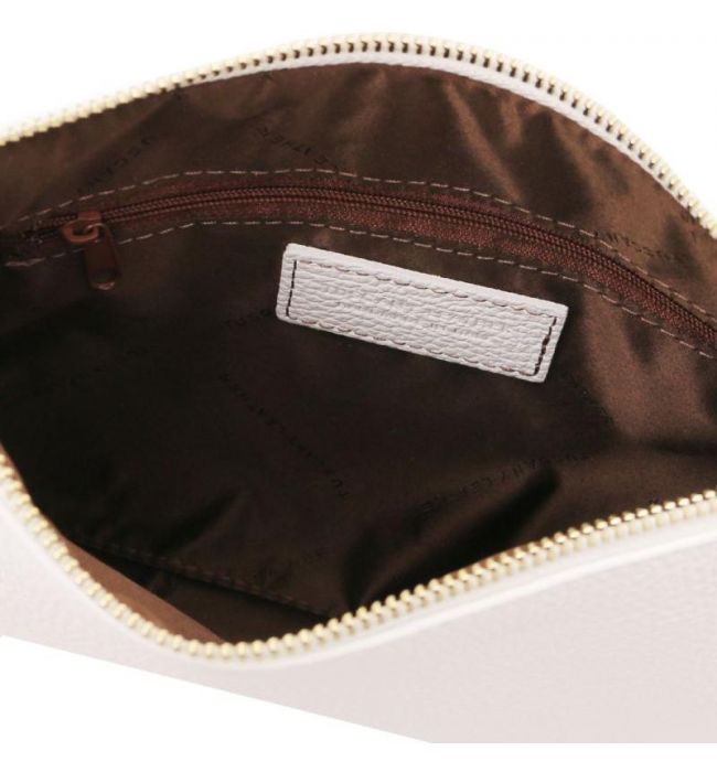 Γυναικείο Τσαντάκι Δερμάτινο Tuscany Leather TL142029 Λευκό