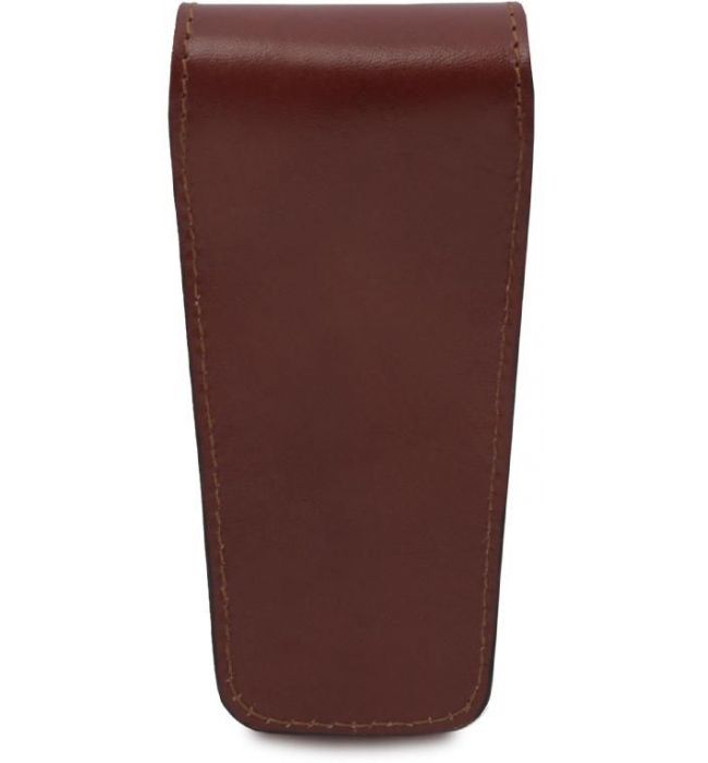 Δερμάτινη θήκη για στυλό ή πένα διπλή Tuscany Leather TL142130 Καφέ