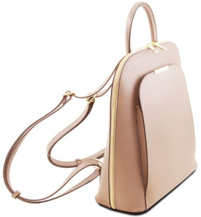 Τσάντα Πλάτης Δερμάτινη TL Bag Tuscany Leather TL141631 Nude