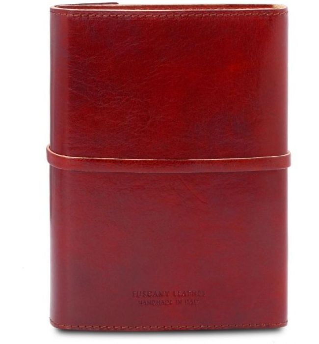Σημειωματάριο Δερμάτινο Tuscany Leather TL142027 Κόκκινο