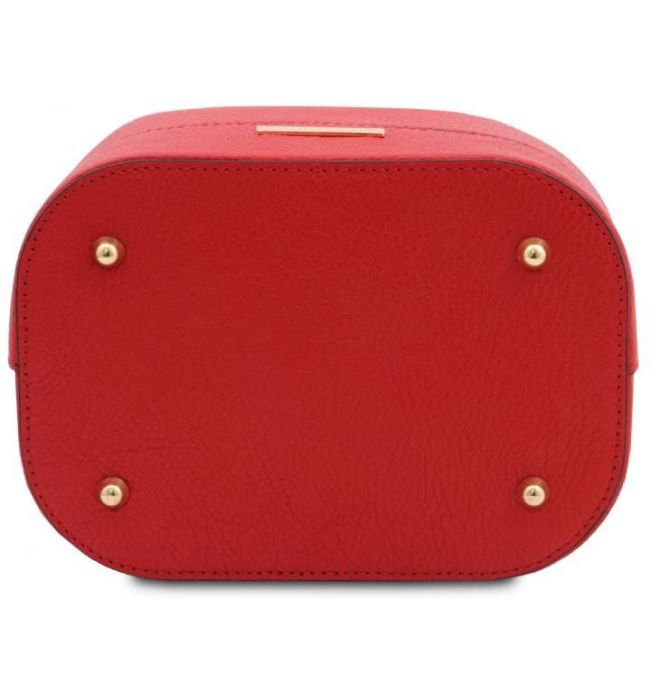 Γυναικεία Τσάντα Δερμάτινη Tuscany Leather TL142146 Κόκκινο lipstick