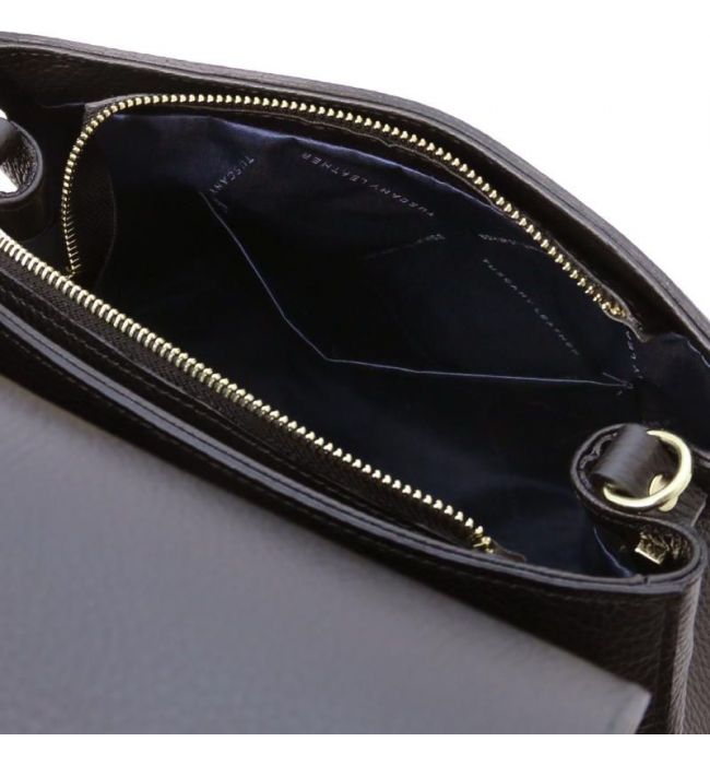 Γυναικεία Τσάντα Δερμάτινη Tuscany Leather TL142156 Μαύρο