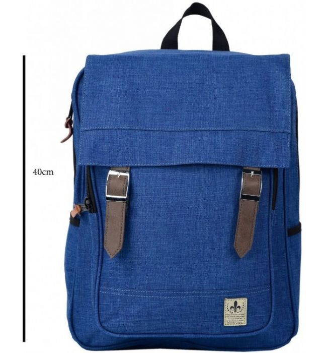 Τσάντα πλάτης laptop 15.6 ίντσες  DESTINY 6007 40Χ30Χ14cm Μπλε