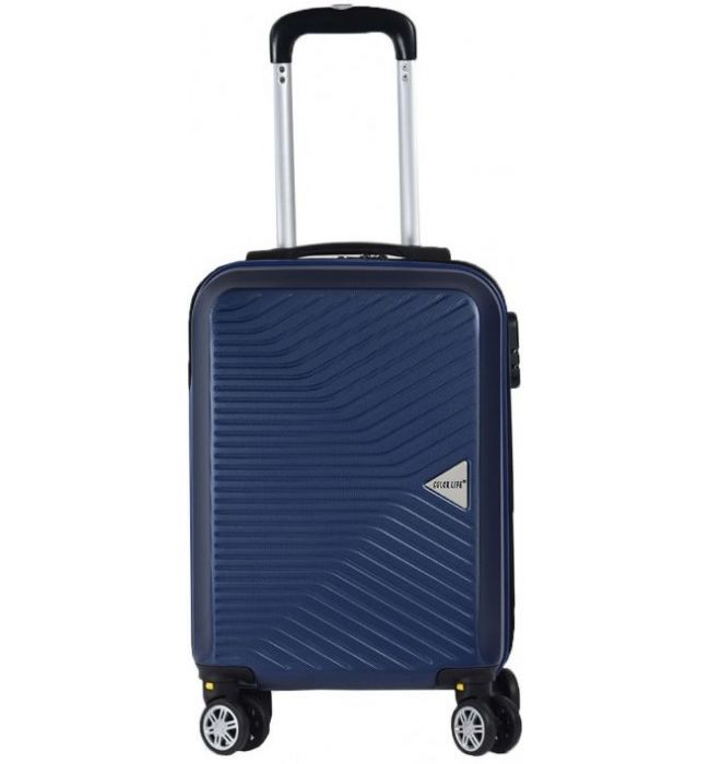 Πτυσσόμενη βαλίτσα καμπίνας - 4cm Colorlife 8053-20 55Χ36Χ23 Μπλε